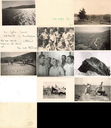 9 x Fotos Leben deutsche Soldaten in Griechenland Feldzug