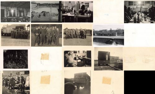 13 x Fotos Soldaten des Werkstattzug 11. Flak - Regiment Königsberg Ostpreussen