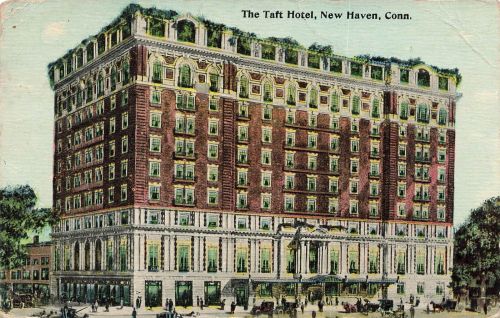 The Taft Hotel in New Haven Connecticut USA Postkarte AK 1911