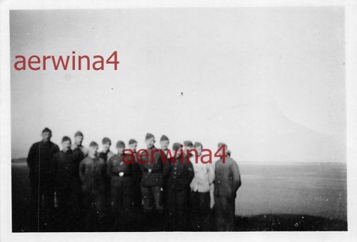 Gruppenfoto deutsche Soldaten Küstengeschütz Sorlandet Norwegen