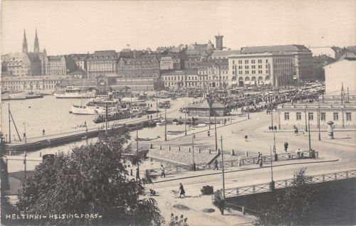 Helsinki Helsingfors Ansicht Postkarte AK