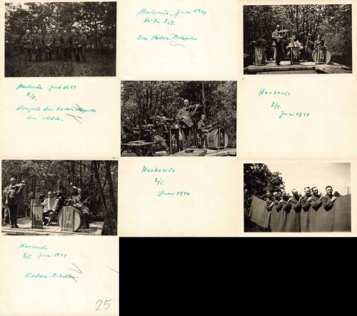 5 x Fotos Truppenbetreuung Kapelle in Markowic Ungarn