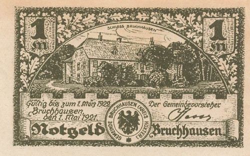 1 Mark Notgeld BRUCHHAUSEN Gemeinde