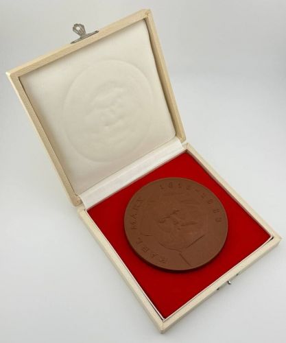 DDR Medaille Ehrengabe der Stadt Karl-Marx-Stadt, Meissner Porzellan