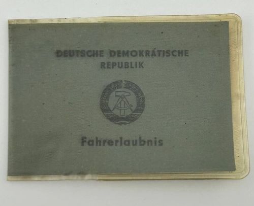 DDR Fahrerlaubnis Führerschein + Berechtigungsschein, Leipzig 1972