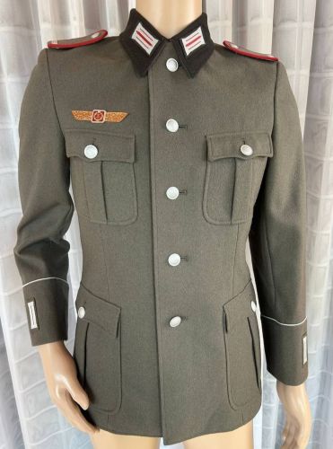 DDR NVA Uniformjacke Mannschaften Artillerie Gr. g44 1971 schwarzer Kragen