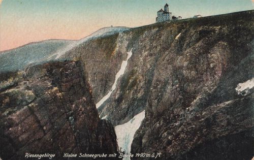 AK Riesengebirge Kleine Schneegrube Baude Schlesien ungelaufen Postkarte