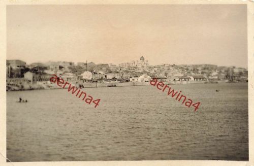Blick auf die zerstörte Stadt Rostow Russland Ostfront