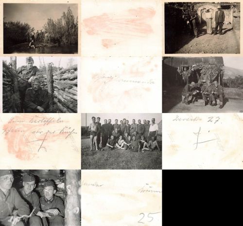6x Fotos deutsche Soldaten in Patras Griechenland