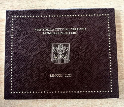 Vatikan 3,88 Euro 2023 KMS 1 Cent - 2 Euro im Folder Kursmünzen