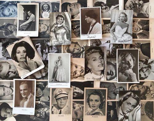 Lot / Konvolut 50 alte AK Postkarten Film Schauspieler DDR und Ross Verlag