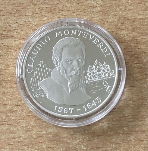 10 Diner 1998 Andorra Claudio Monteverdi PP Silber mit Zertifikat