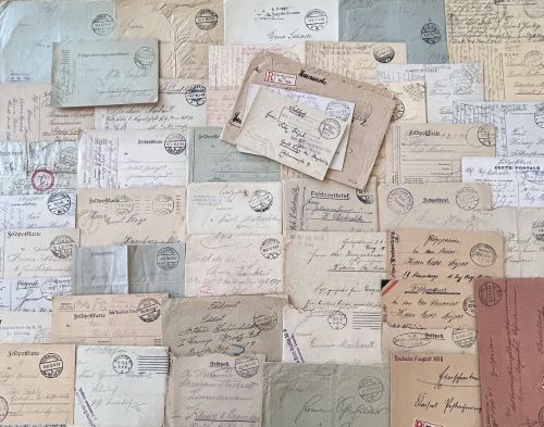 Lot / Konvolut 50 Briefe 1.WK Feldpostkarten Stempel