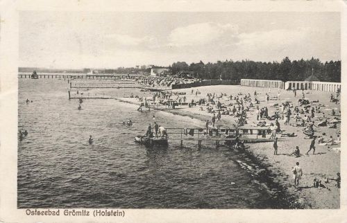 AK Grömitz Ostseebad Boot Schleswig-Holstein 1928 gelaufen Postkarte