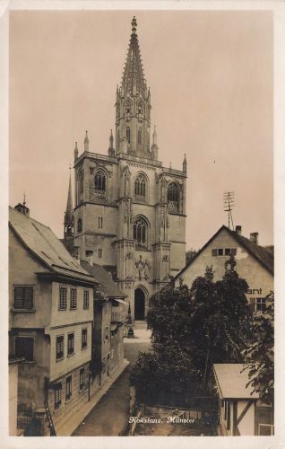 AK Konstanz Münster Kirche Baden-Württemberg ungelaufen Postkarte