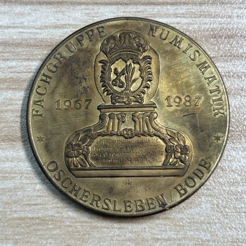 DDR Medaille Oschersleben/Bode 1987 Helmut König