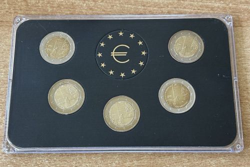 Komplettsatz 5 x 2 Euro Gedenkmünze „Kniefall von Warschau“ 2020