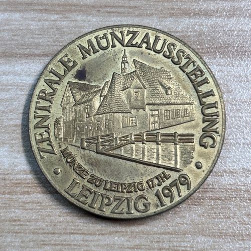 DDR Medaille 1979 Zentrale Münzausstellung Leipzig Kulturbund Helmut König