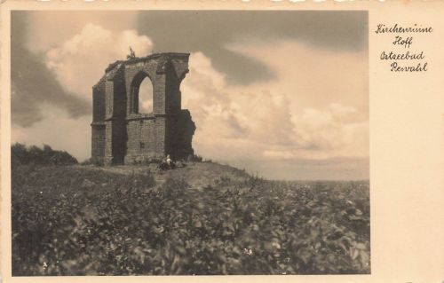 AK Revahl Rewal Kirchenruine Hoff Pommern ungelaufen Postkarte