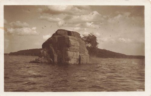 AK Bad Hirschberg Thammühl See Mäuseschloß Böhmen 1931 gelaufen Postkarte