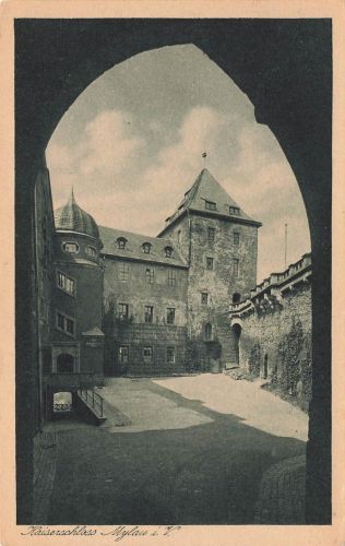 AK Mylau Kaiserschloss Sachsen Vogtland ungelaufen Postkarte