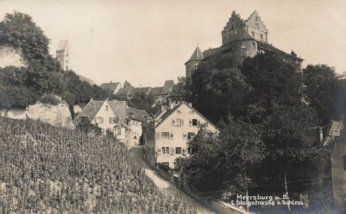 AK Merseburg Steigstrasse Schloss Baden-Württemberg ungelaufen Postkarte