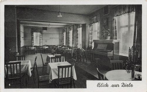 AK Treuen Gasthof Veitenhäuser Innenansicht Sachsen 1942 gelaufen Postkarte