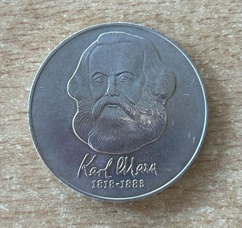 DDR 20 Mark Karl Marx 1983 Gedenkmünze