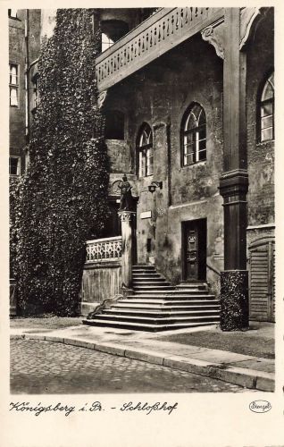 AK Königsberg Schlosshof Ostpreußen ungelaufen Postkarte