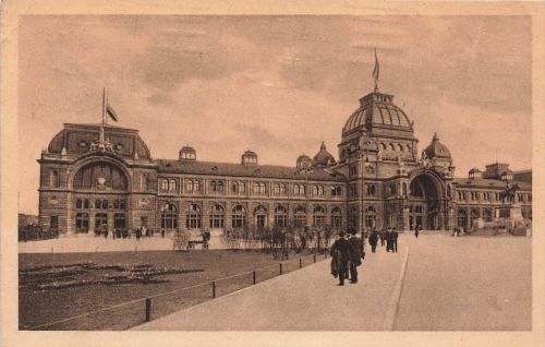 AK Nürnberg Hauptbahnhof Bayern 1923 gelaufen Postkarte