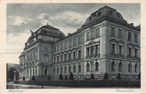 AK Würzburg Universität Bayern ungelaufen Postkarte