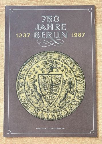 3071-3174 und Block 89 Berlin 1987, amtliches ETB 2/1987