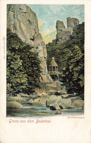 AK Bodethal Kronentempel Sachsen-Anhalt Harz ungelaufen Postkarte