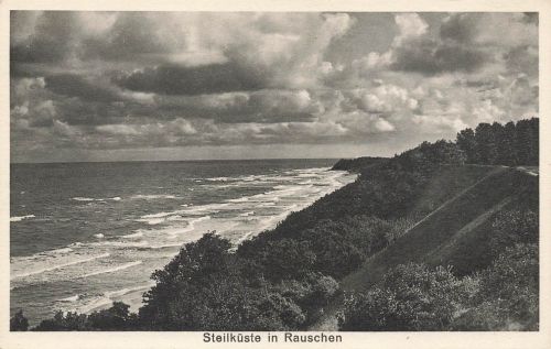 AK Rauschen Swetlogorsk Steilküste Ostpreussen ungelaufen Postkarte