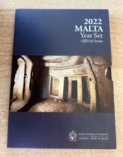 KMS Malta 2022 Stempelglanz BU Mintset + 2 Euro Gedenkmünze Hal Saflieni