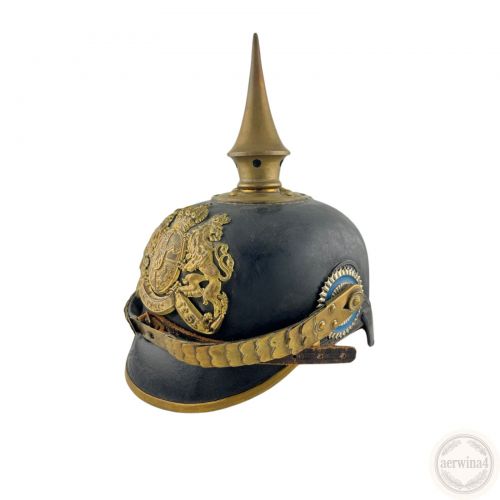Original Bayerische Pickelhaube Unteroffizier Infanterie Koffer – Spiked Helmet