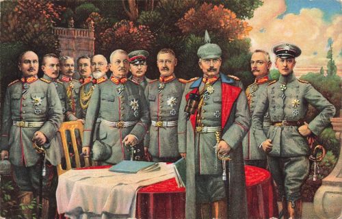 AK 1.WK Unsere Heerführer im Westen 1915 gelaufen Patriotika Postkarte