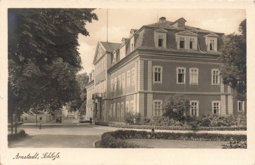 AK Arnstadt Schloss Fürstliches Palais Thüringen 1942 gelaufen Postkarte