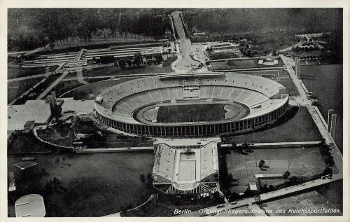 AK Berlin Fliegeraufnahme Reichssportfeld Berlin ungelaufen Postkarte