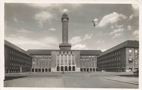 AK Mährisch-Ostrau Ostrava Rathaus Mähren 1941 gelaufen Postkarte