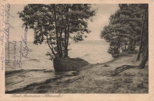 AK Bad Arendsee Ufer Sachsen-Anhalt Altmarkt 1924 gelaufen Postkarte