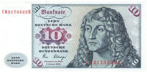 10 Deutsche Mark 2.1.1980 BRD-30a Kassenfrisch/UNC