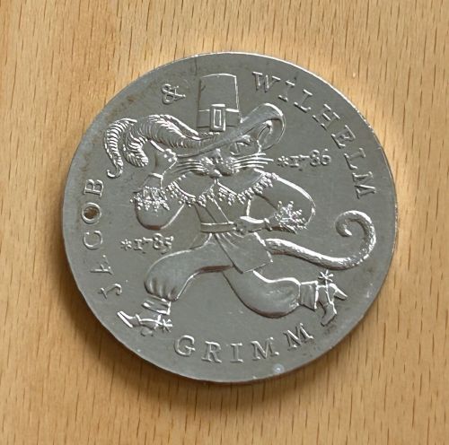 DDR 20 Mark 1986 Jacob Wilhelm Grimm Silber Gedenkmünze