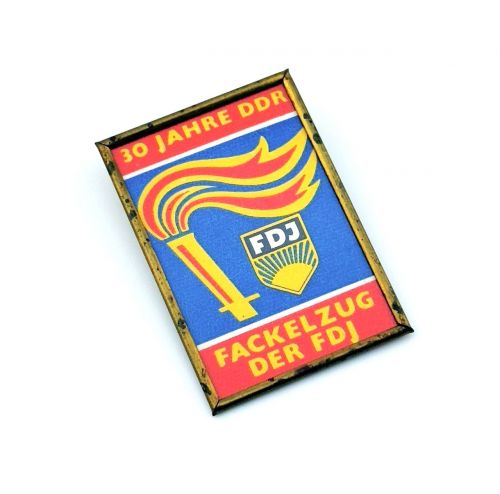 DDR Abzeichen 30 Jahre DDR Fackelzug Freien Deutschen Jugend 1979
