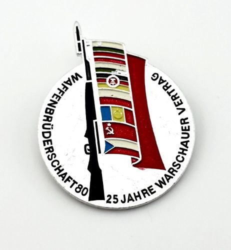 DDR Abzeichen 25 Jahre Waffenbrüderschaft Warschauer Vertrag