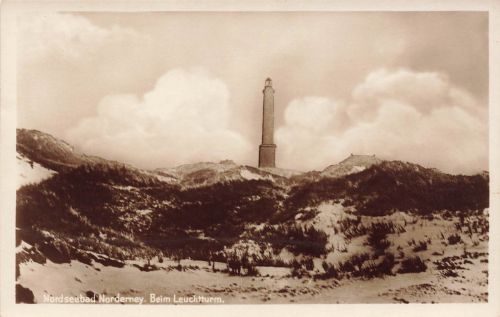 AK Norderney Leuchtturm Niedersachsen ungelaufen Postkarte