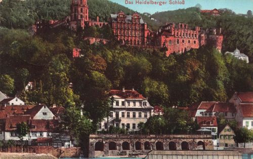 AK Heidelberg Schloss Baden-Württemberg 1913 gelaufen Postkarte
