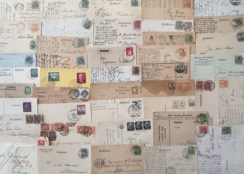Lot / Konvolut 50 Briefe Postkarten Dt. Reich 1900 - 1940