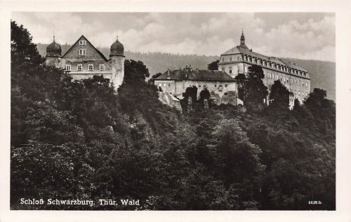 AK Schwarzburg Schloss Schwarzburg Thüringen ungelaufen Postkarte