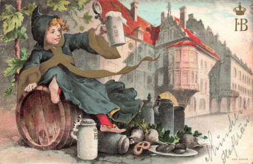 AK München Münchner Kindel Bayern 1907 gelaufen Postkarte